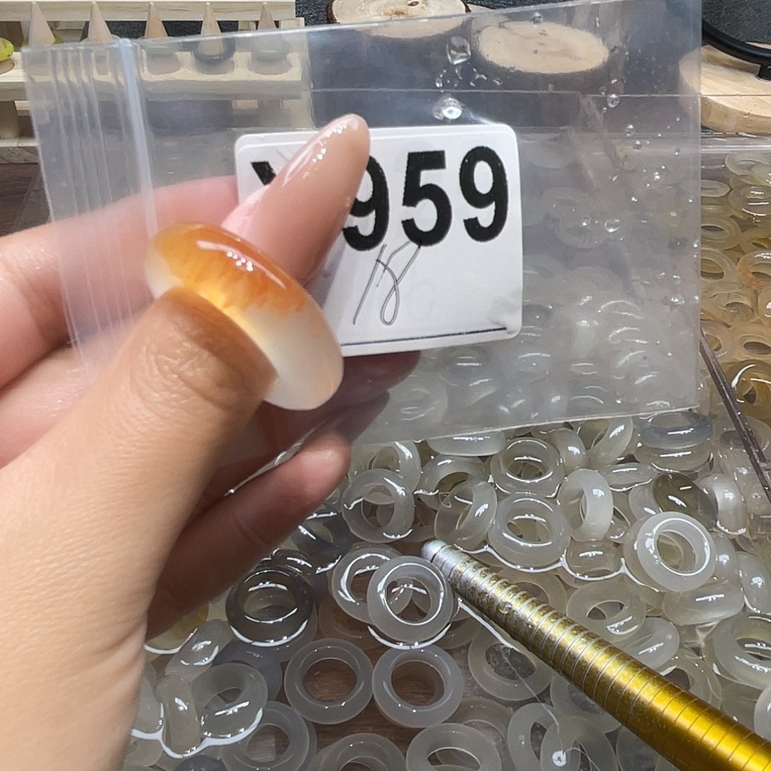 玛瑙/玉髓未镶嵌戒指959