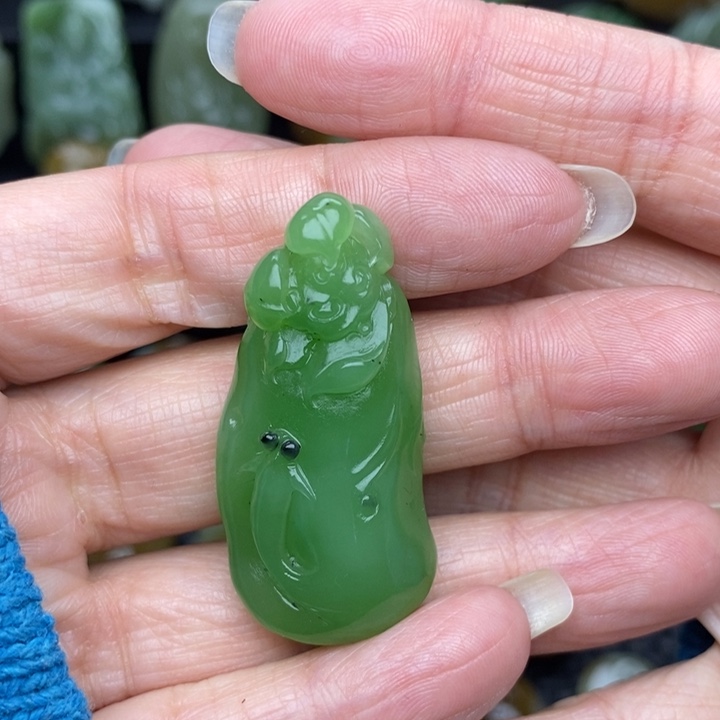 和田玉（碧玉）颈饰未镶嵌