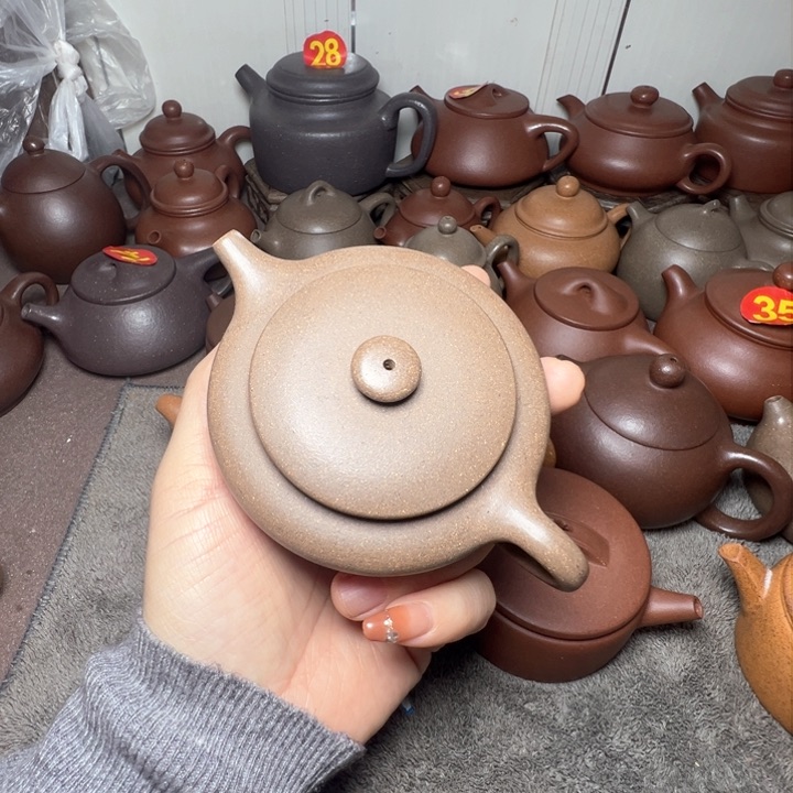 紫砂茶壶瑕疵扁晨150cc