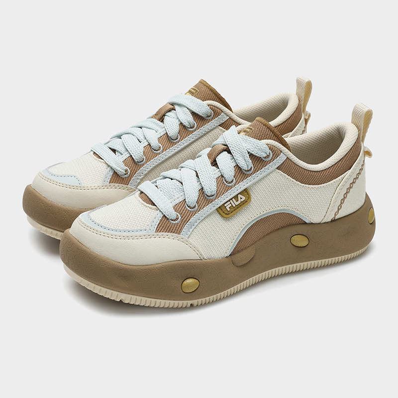 Fila/斐乐25年新款休闲百搭厚底透气潮流复古运动女鞋曲奇帆布鞋