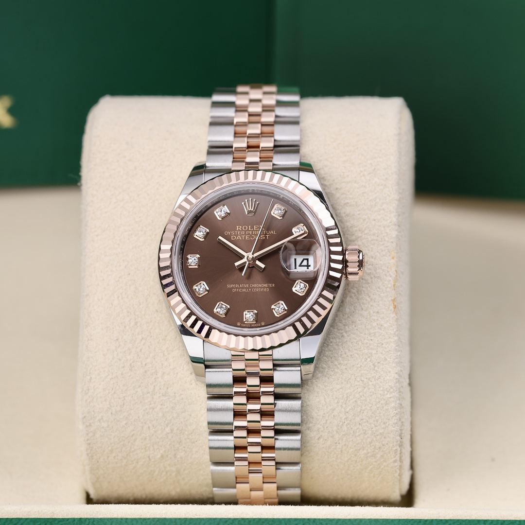 99新 Rolex/劳力士 279171 咖啡盘 钻刻 五珠链 2025年8月保卡