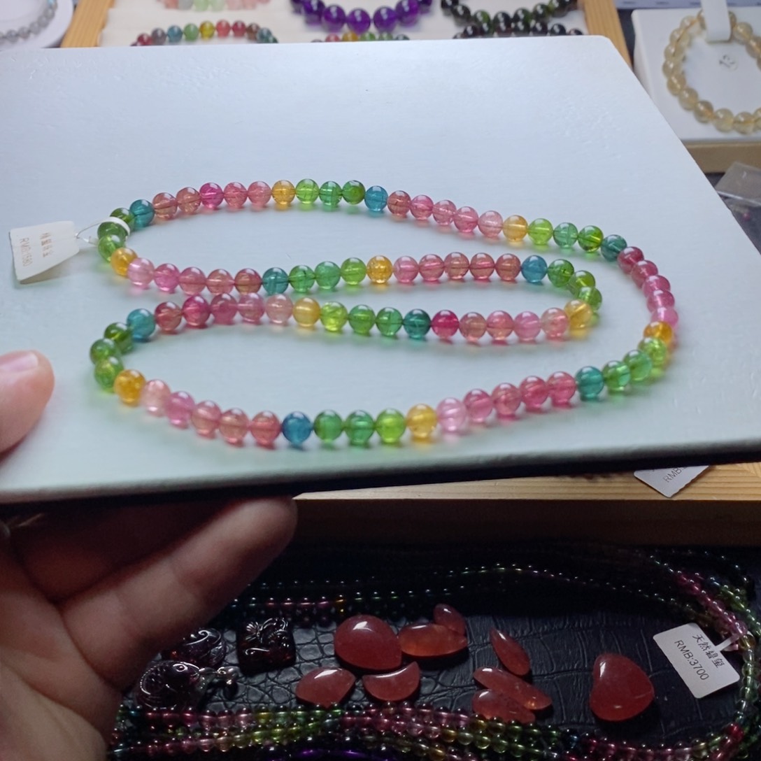 碧玺碧玺手链未镶嵌