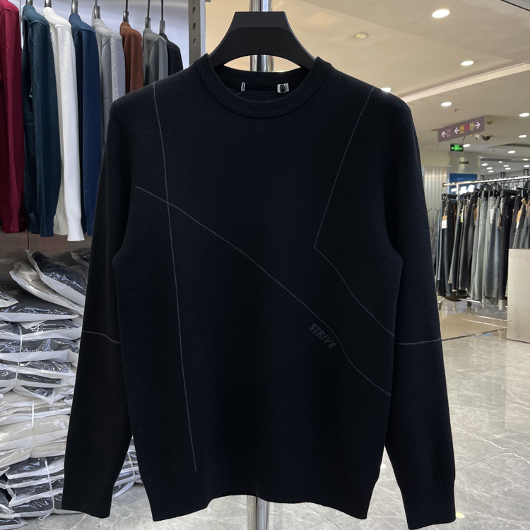 （116）软糯不扎人厚实保暖毛衣男装新款秋冬针织衫品牌撤柜剪标