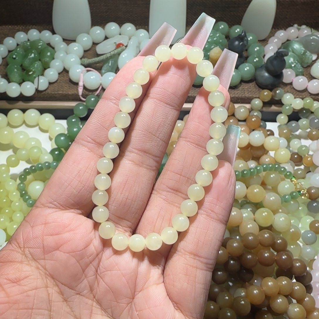 和田玉未镶嵌手链