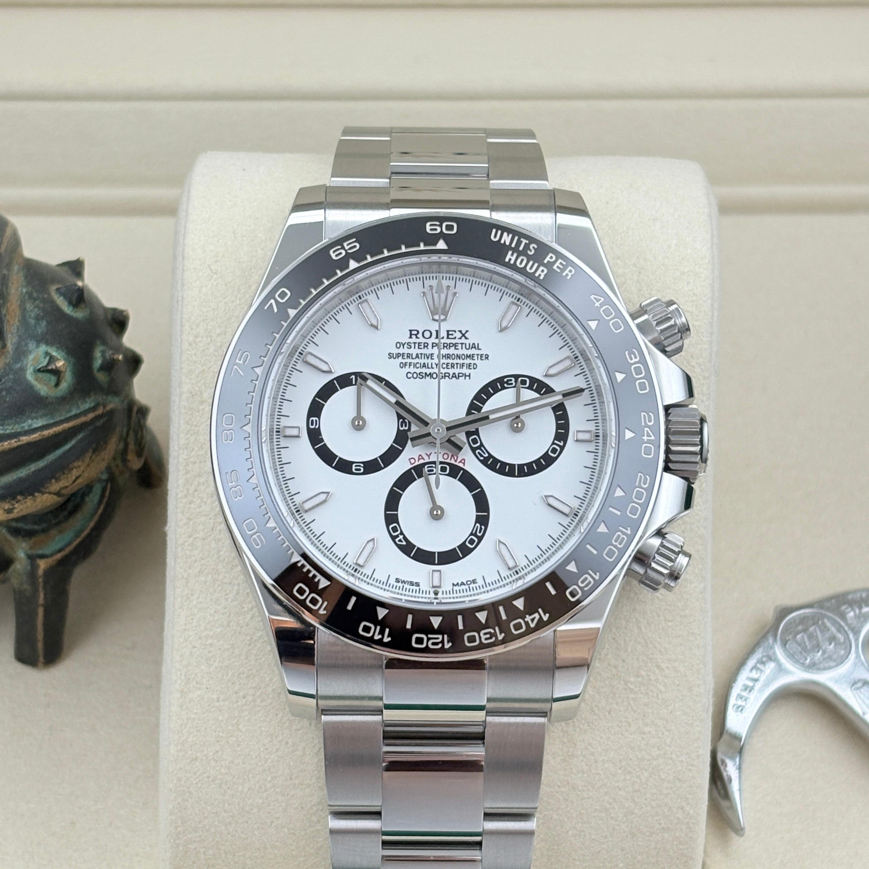 99新 Rolex/劳力士 迪通拿/m126500LN-0001/白钢迪白熊猫/25全/40