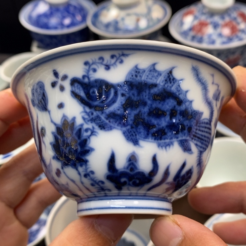 【闪购商品】景德镇青花主人杯