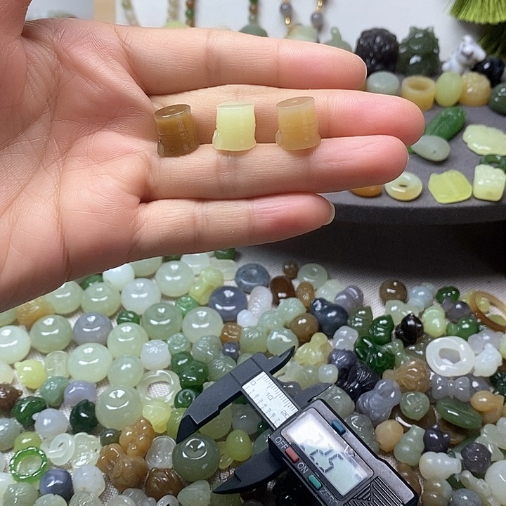 未镶嵌和田玉挂件竹节98一个多样性发其一