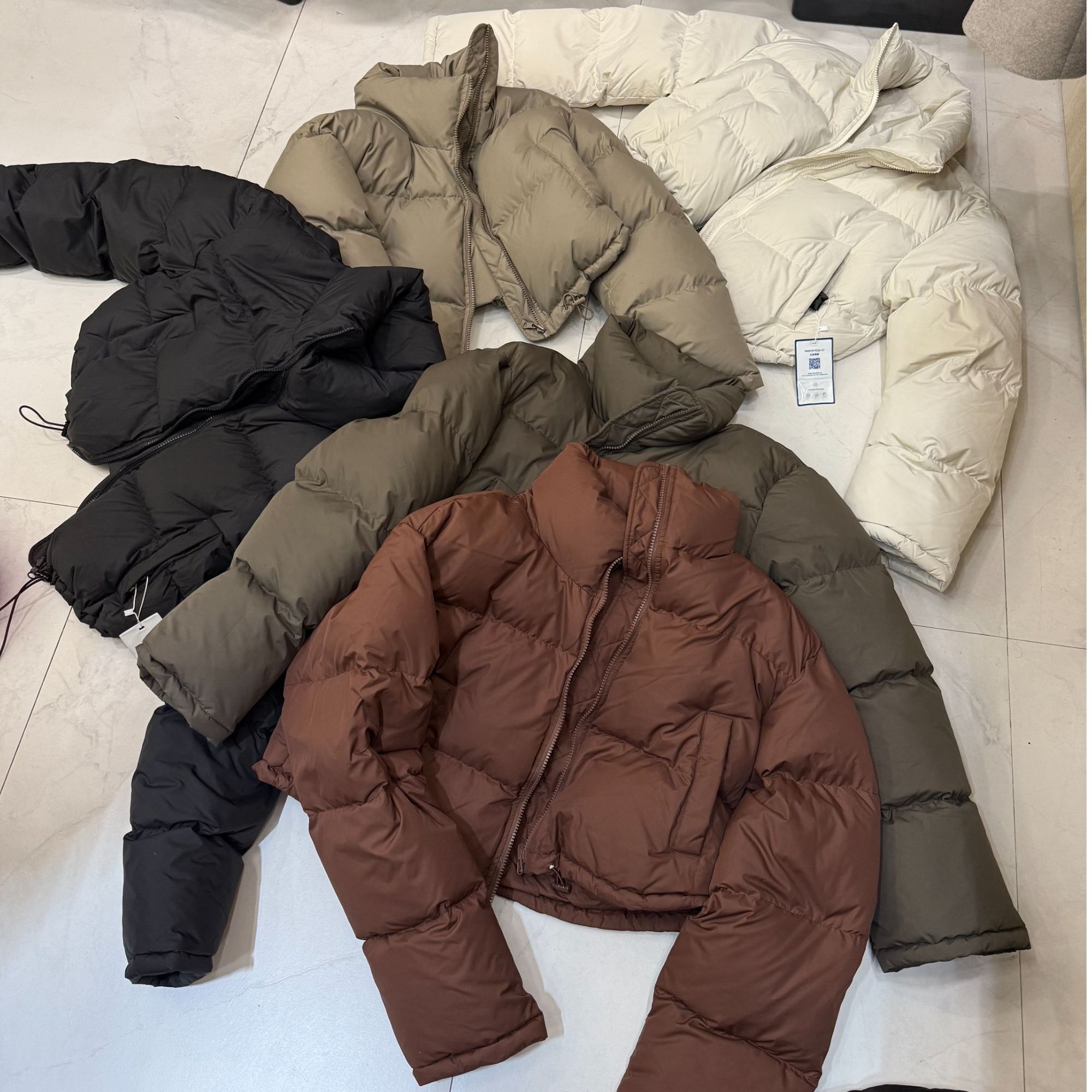 大嘴新款高级百搭立领短款羽绒服91623