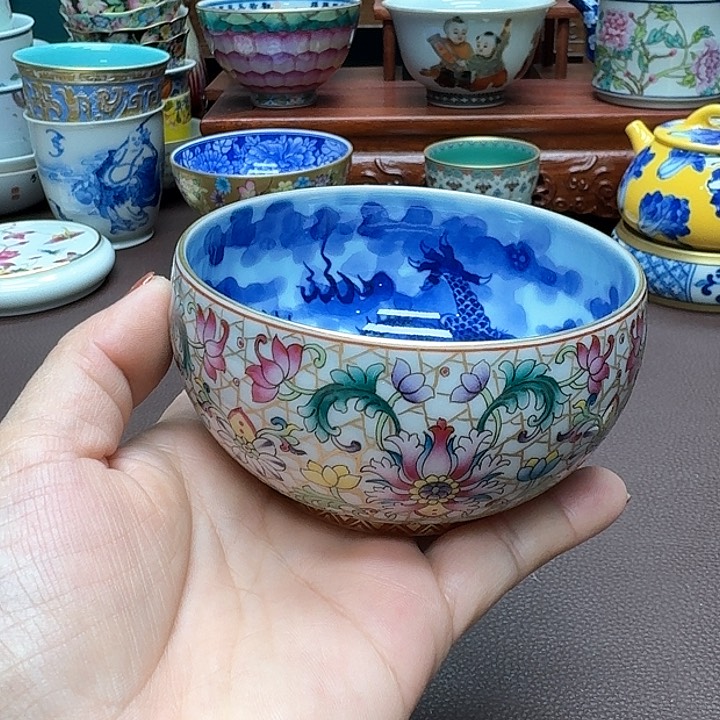 瓷片景德镇仿古手工制作精品展示