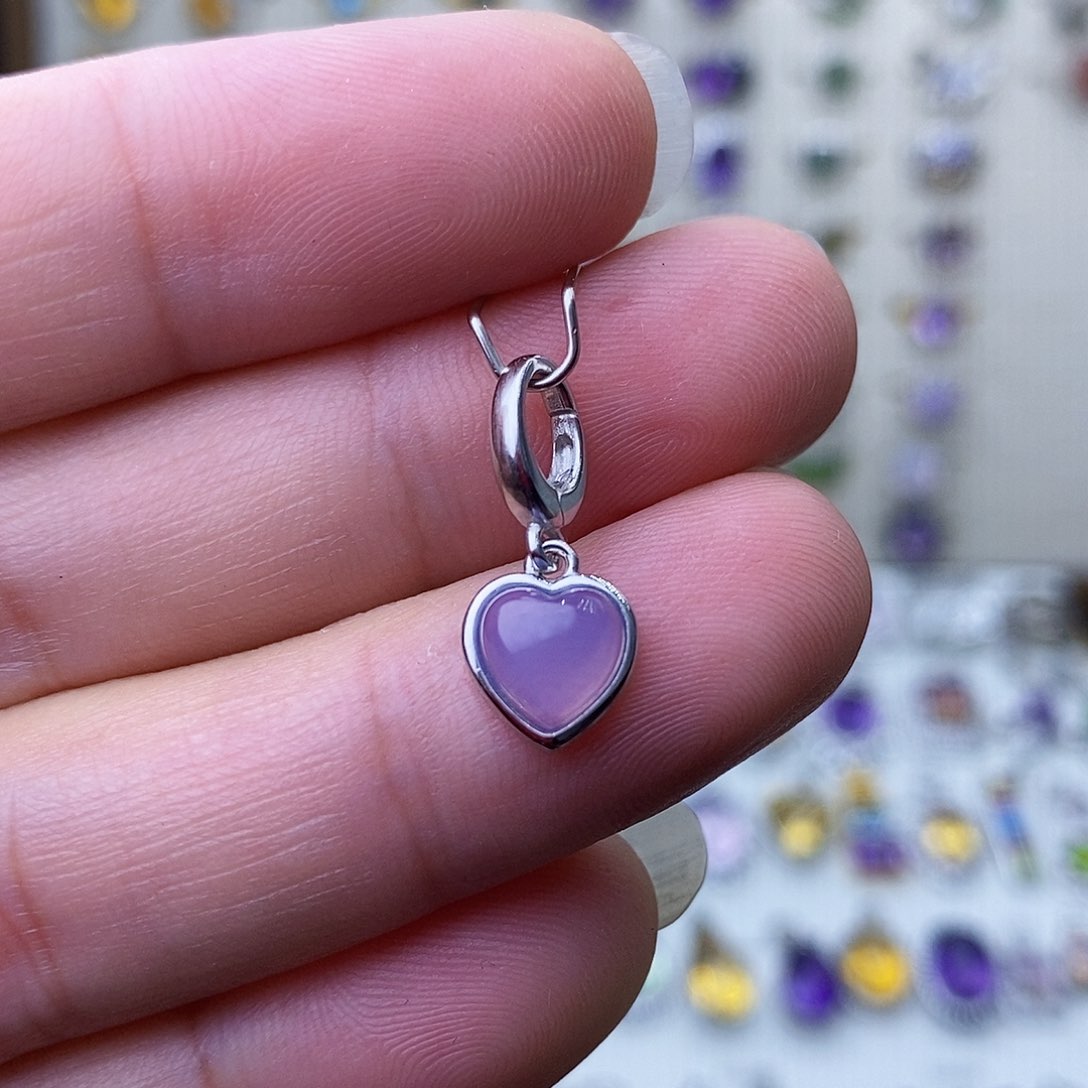 银S925镶嵌吊坠(不含链)水晶万能扣需要证书备注