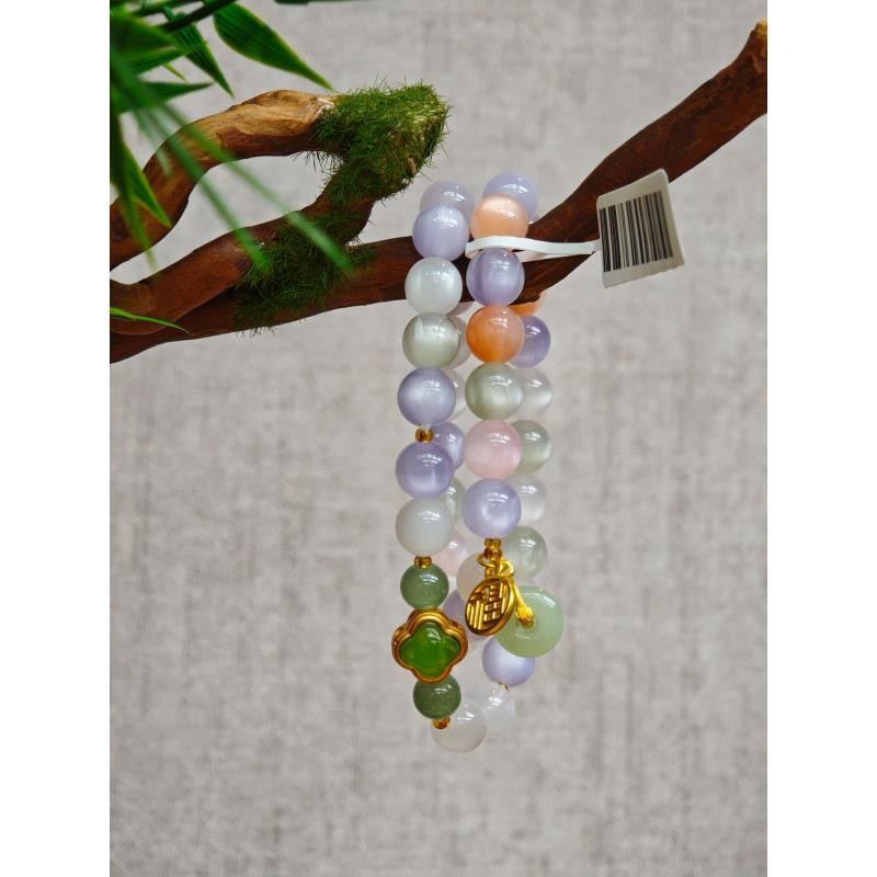 合金树脂手链 海云母双圈手串S-0445