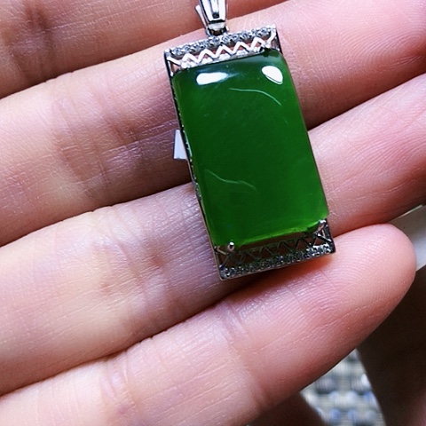 和田玉银S925镶嵌戒指