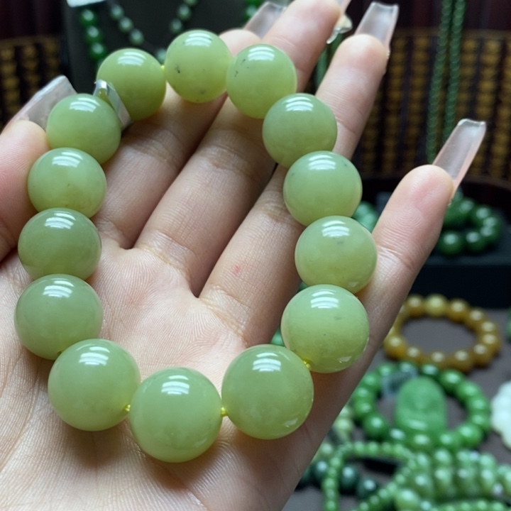 和田玉手串未镶嵌