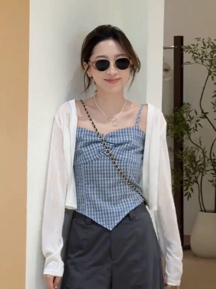 蕾丝衫两件套0338欧货