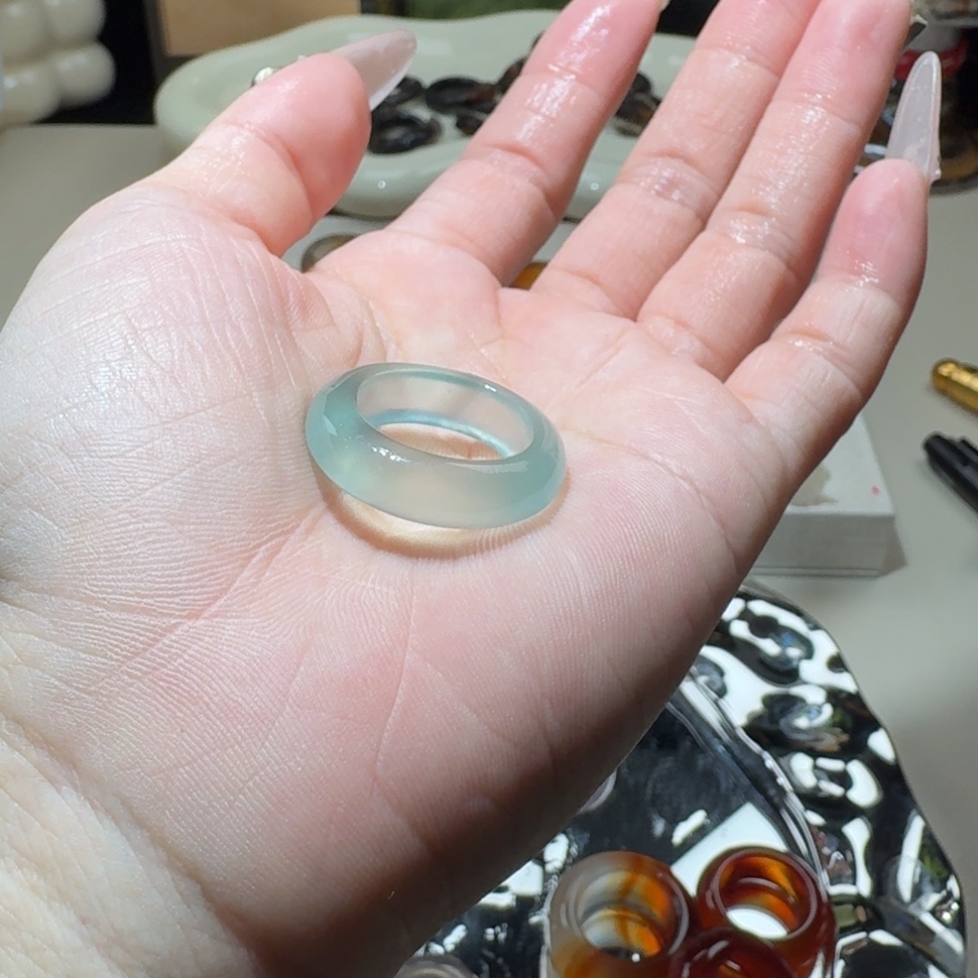 玛瑙/玉髓未镶嵌戒圈福利冰清