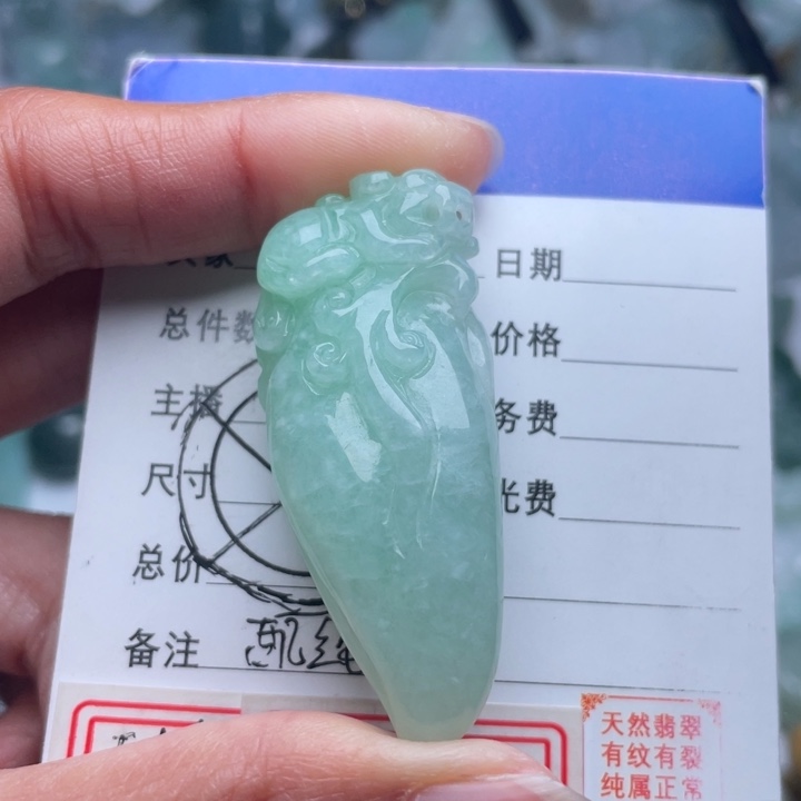 翡翠颈饰未镶嵌吊坠