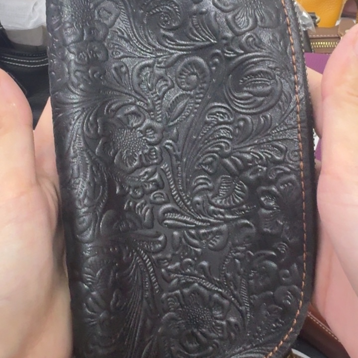 牛皮头层牛皮手机斜挎包