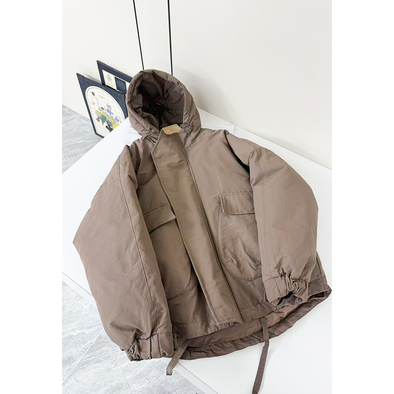 【百万严选】缘 少量！工装风 加厚保暖大口袋 连帽羽绒服~A1225