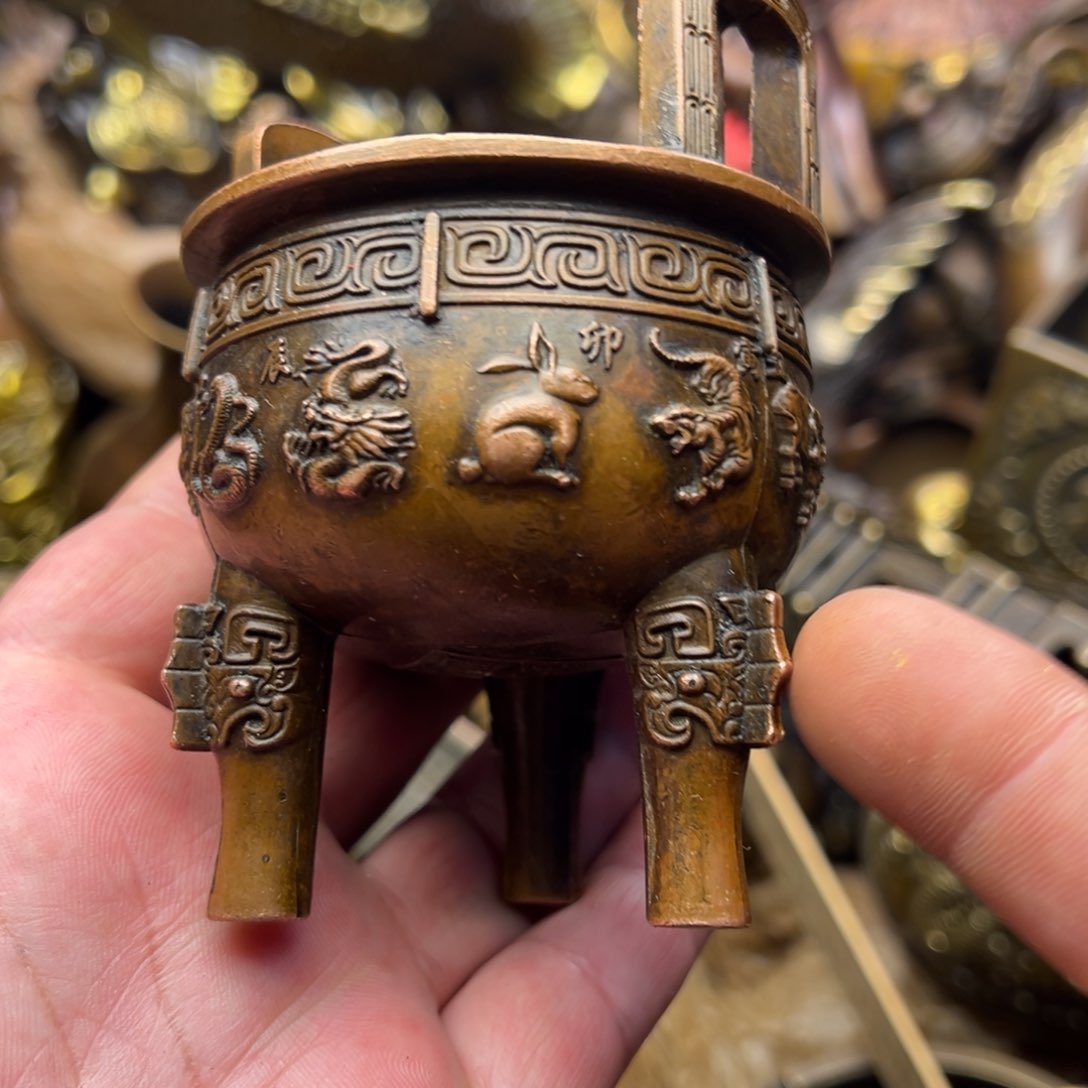 茶壶香炉铜器摆件