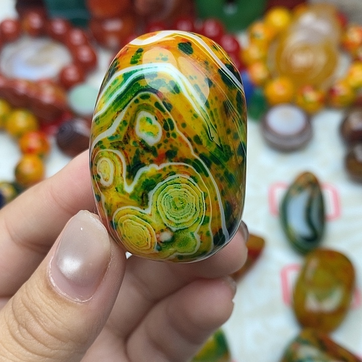 玛瑙/玉髓合金颈饰