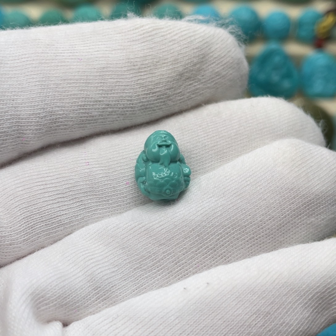 绿松石未镶嵌颈饰卡9.7-12-6.8