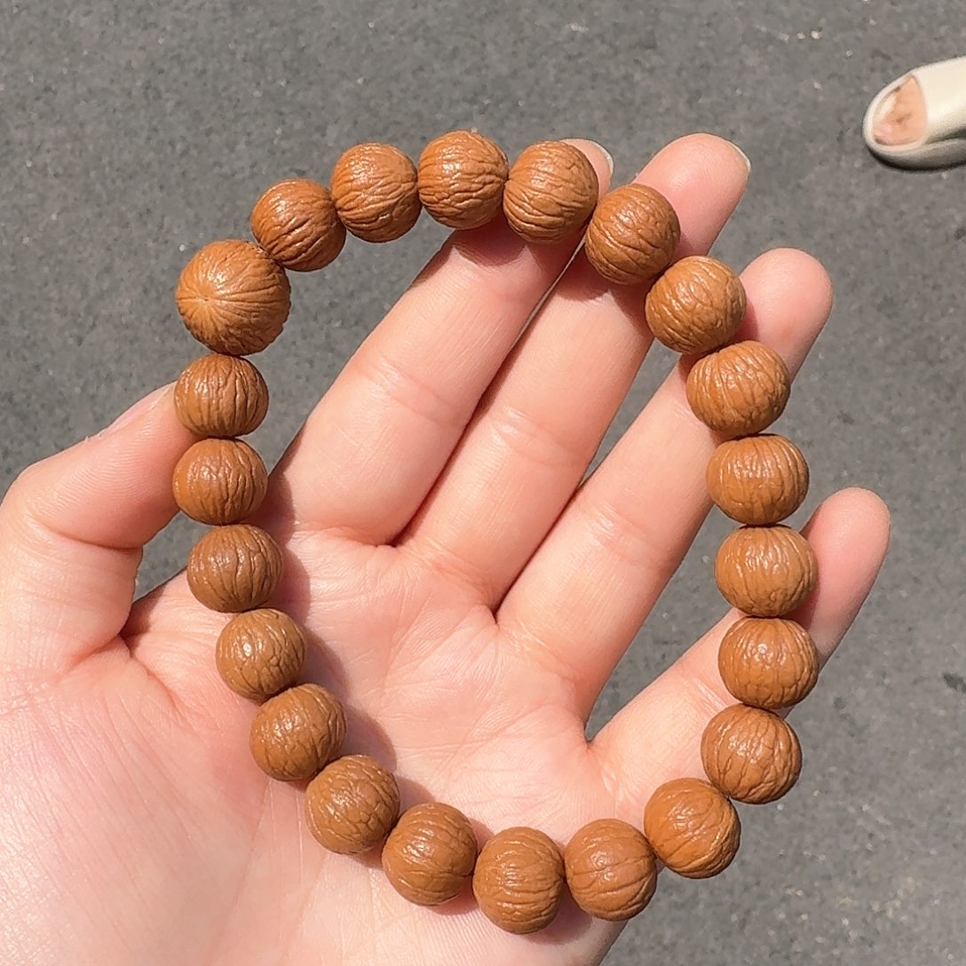 猴头核桃手串13➕凤羽原皮原色无科技