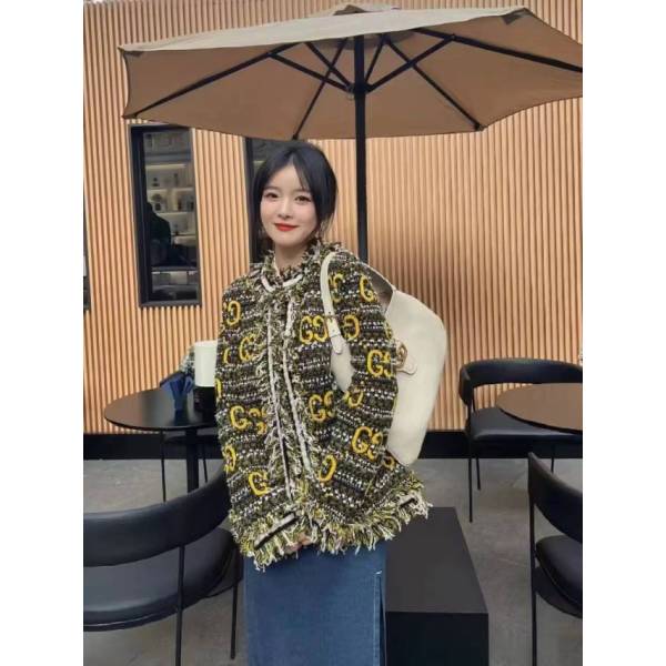 妃鱼/古驰/丝缎、羊毛、亮片/外套/95新/z零二零六