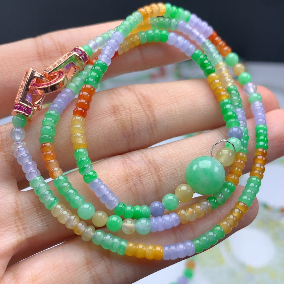 翡翠手链未镶嵌卡