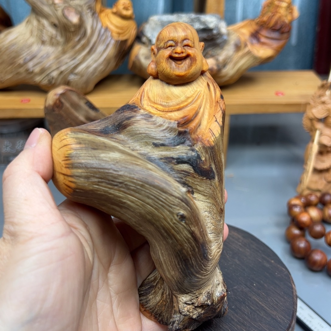 柏木崖柏木摆件手把件，65