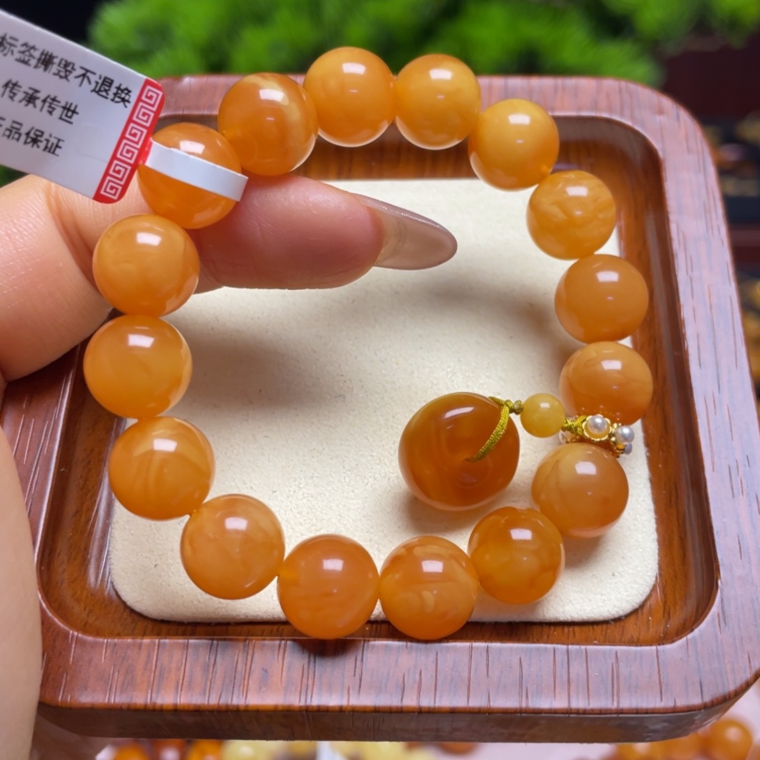 蜜蜡手链未镶嵌手串