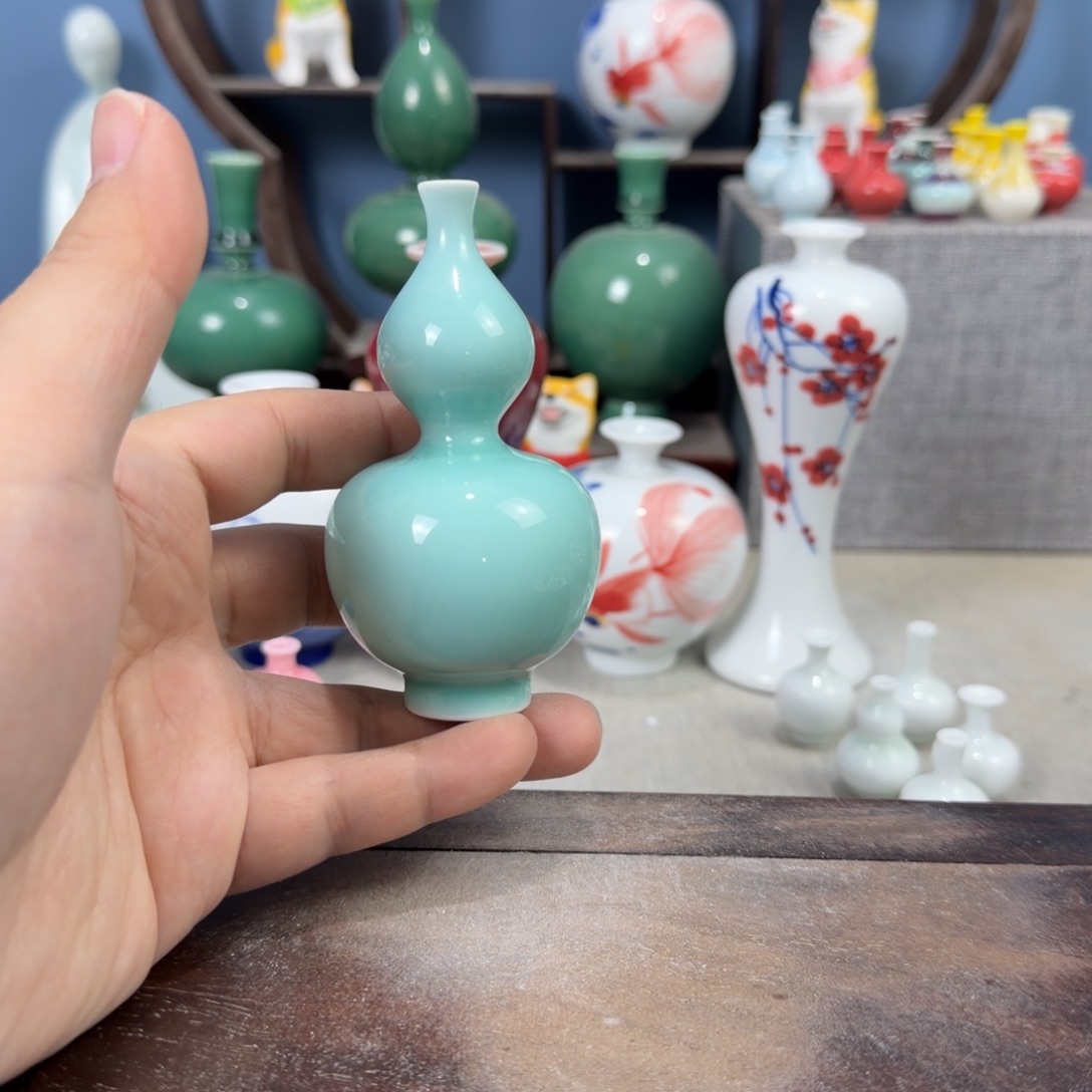 陶瓷手工小花器摆件