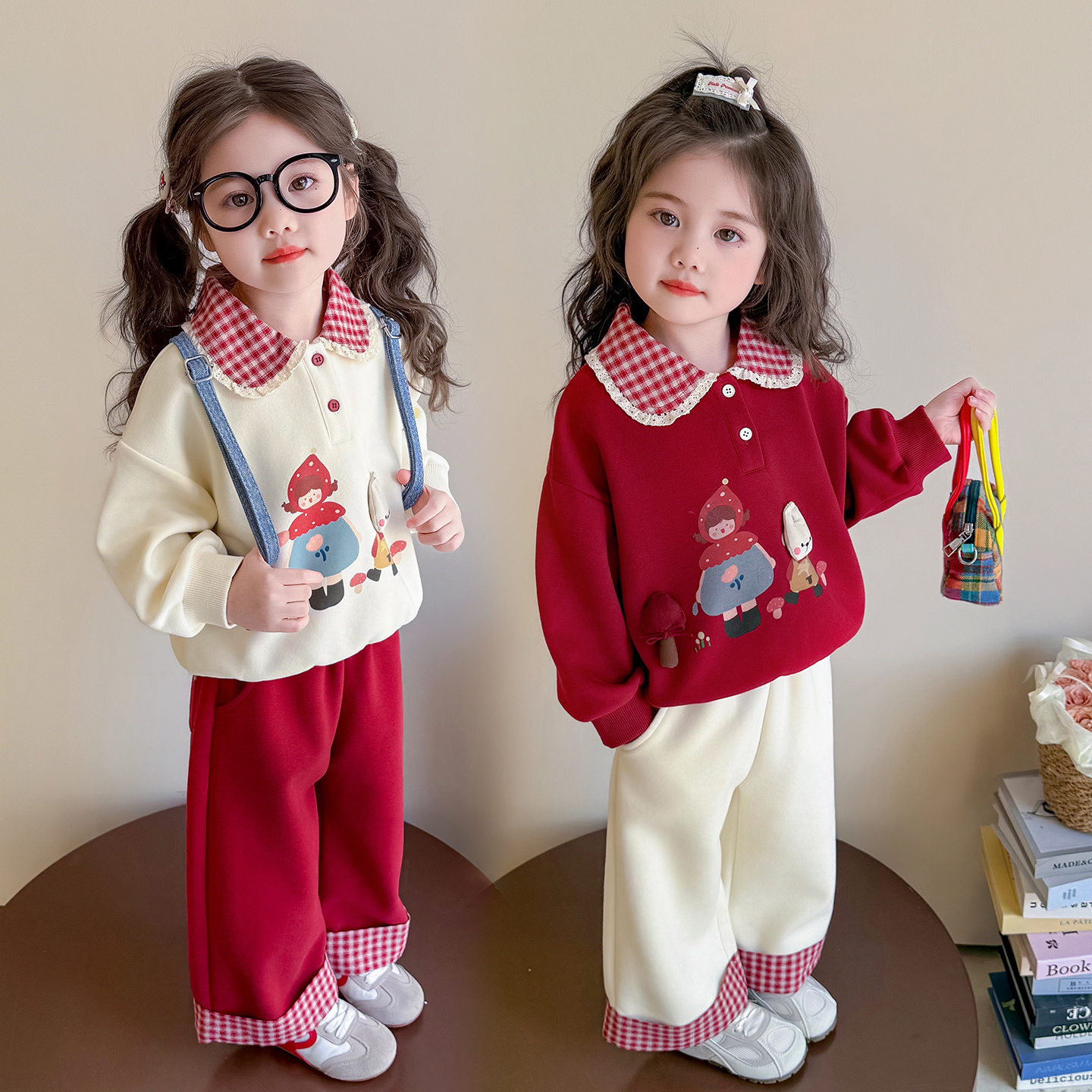 【元气女孩】女童洋气套装2025秋装新款韩版女宝宝秋装运动两件套潮
