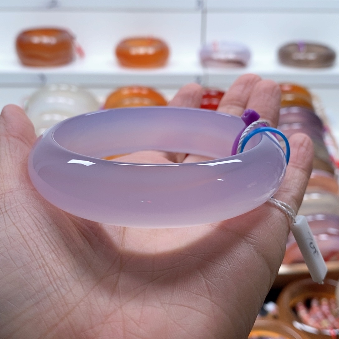 兜***金玛瑙/玉髓手镯未镶嵌63➕纹雾正常