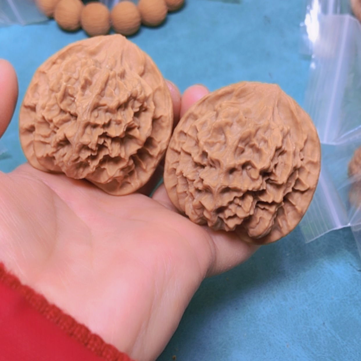 【闪购商品】把件核桃48龙鳞修尖出油