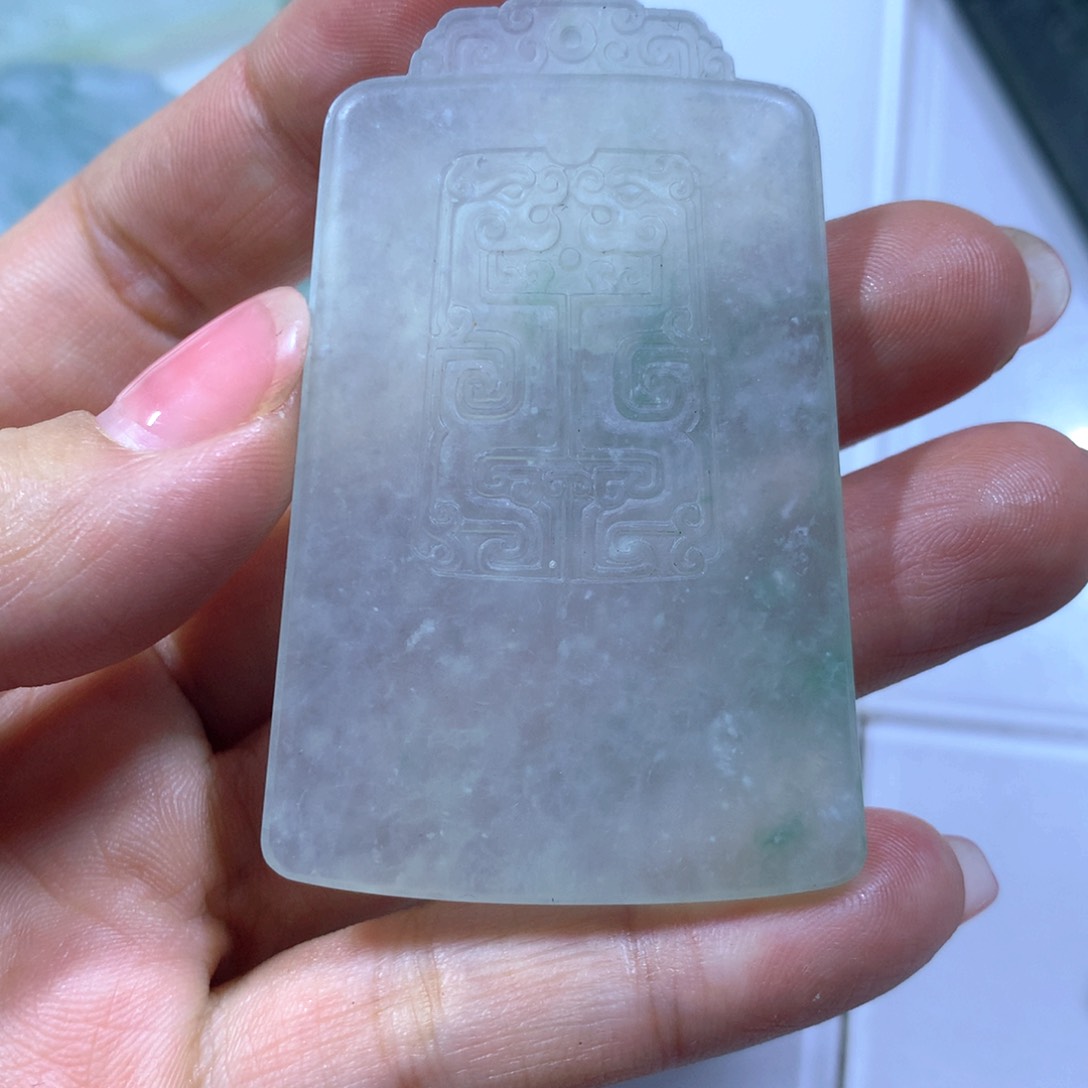 翡翠手链未镶嵌天然缅甸翡翠无事牌