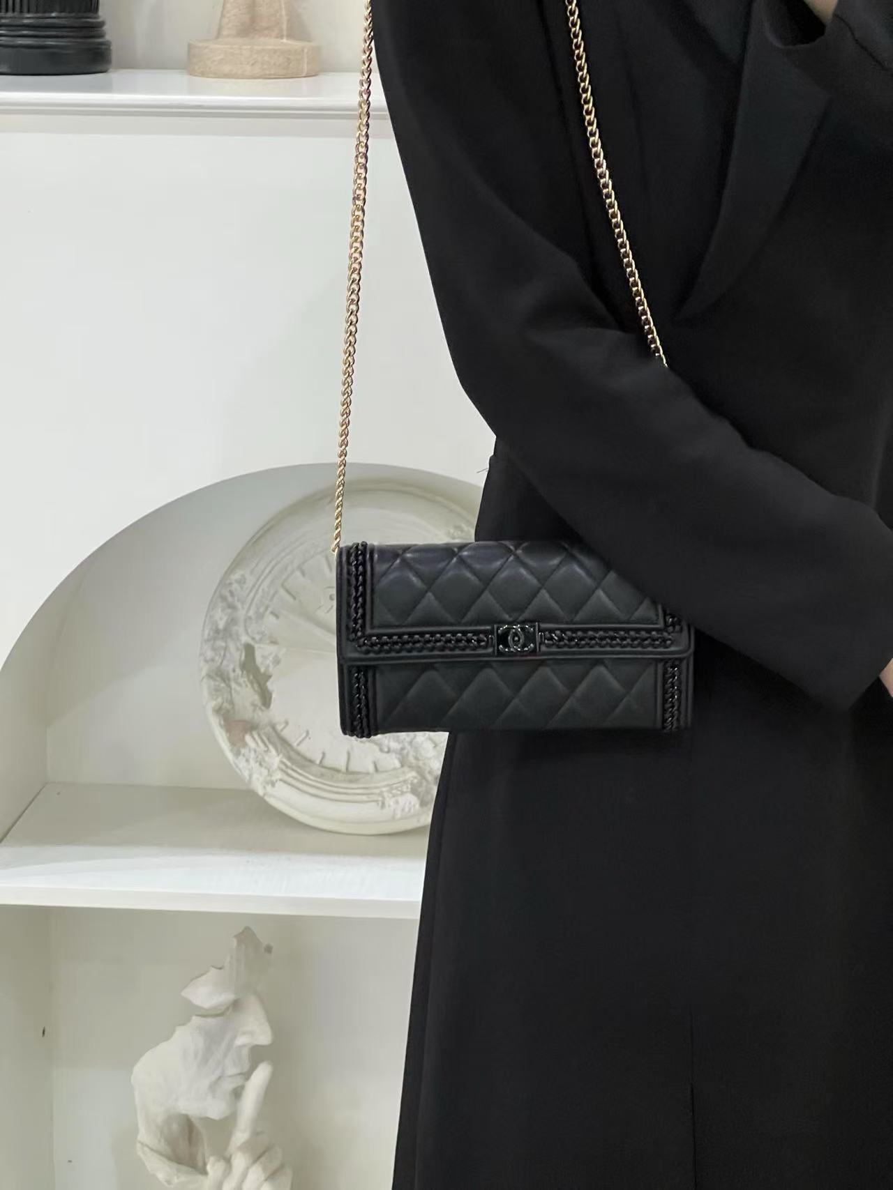 99新 Chanel/香奈儿 香奈儿leboy钱包/无公价/甄选