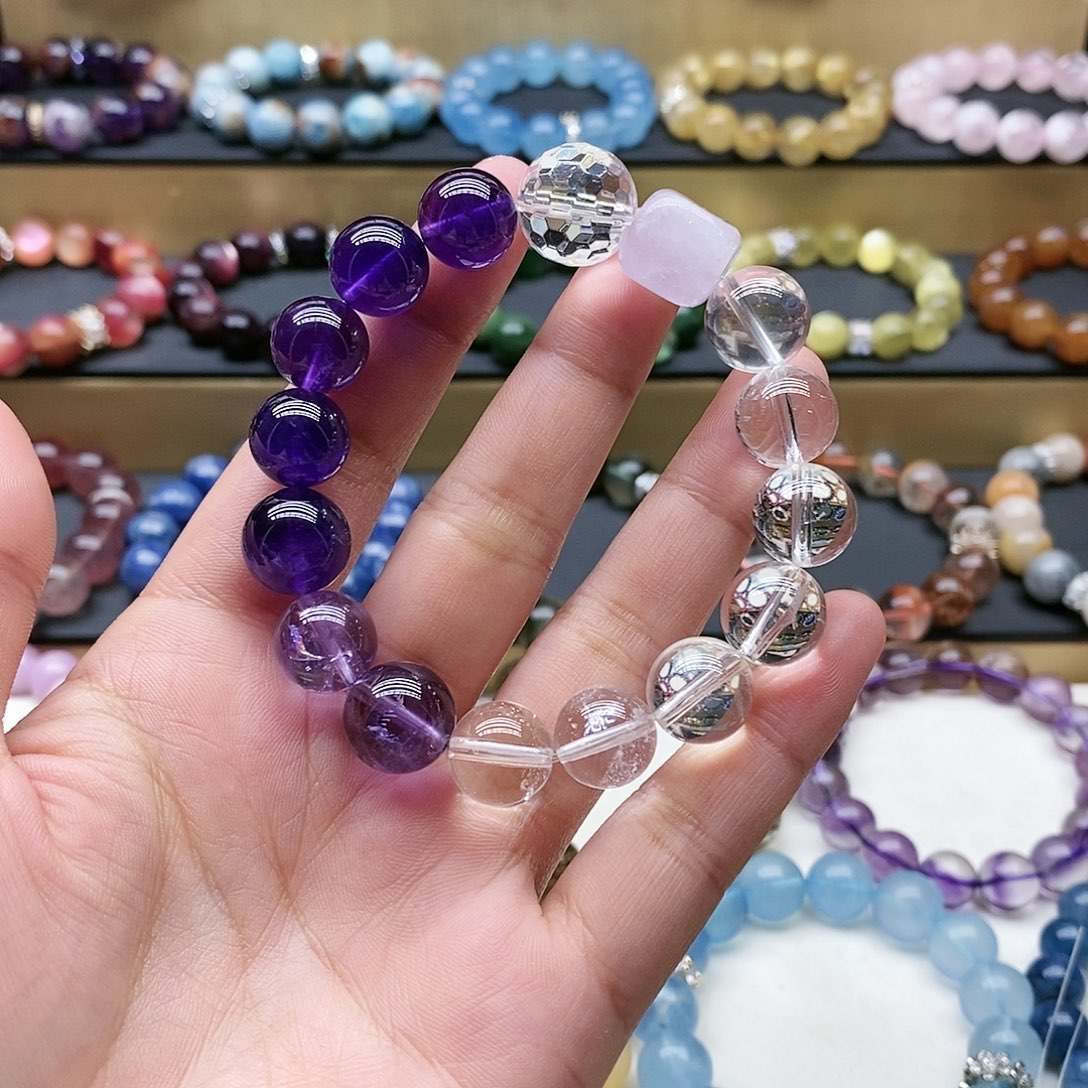 水晶手链未镶嵌紫