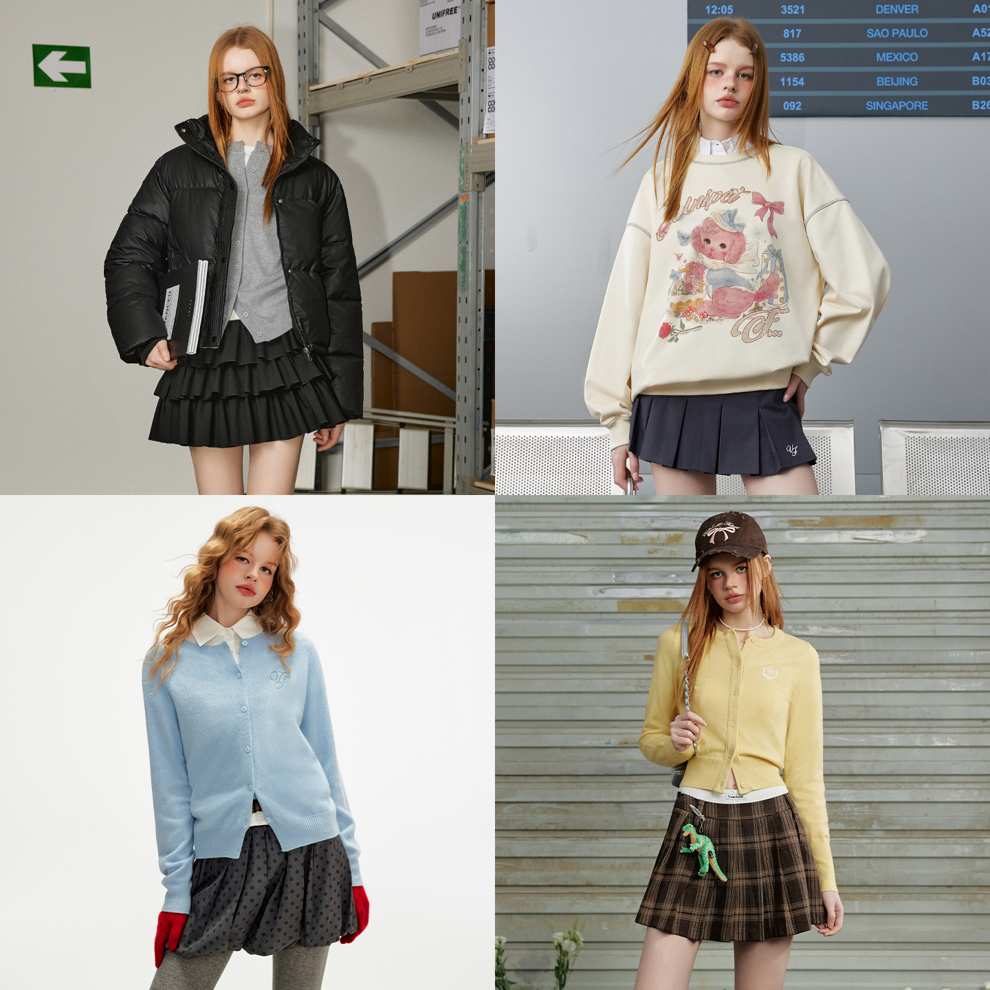 unifree清仓断码捡漏秋冬内搭棉服卫衣集合1