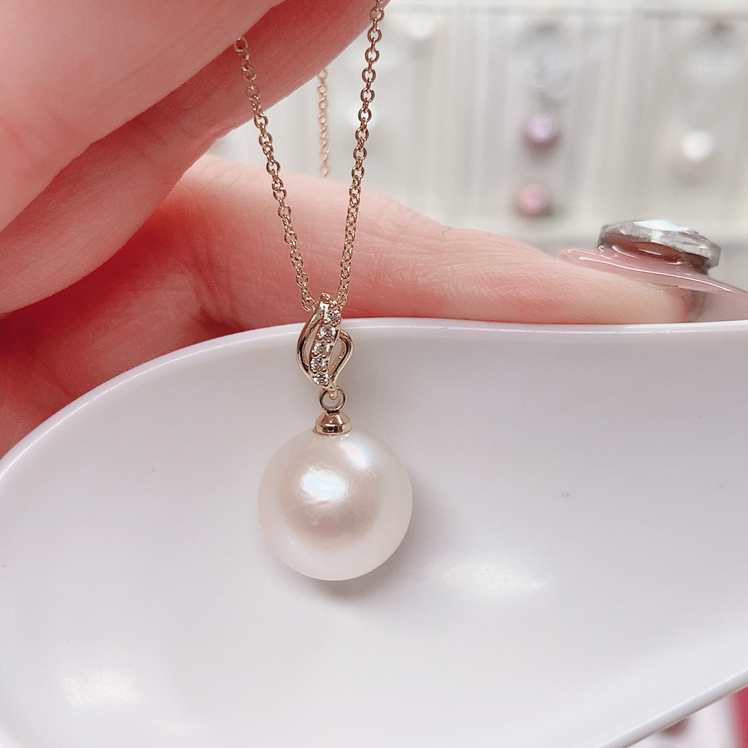 合金淡水珍珠吊坠(赠链)