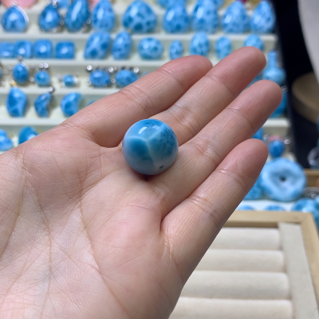 鱼****未镶嵌针钠钙石（海纹石）戒指