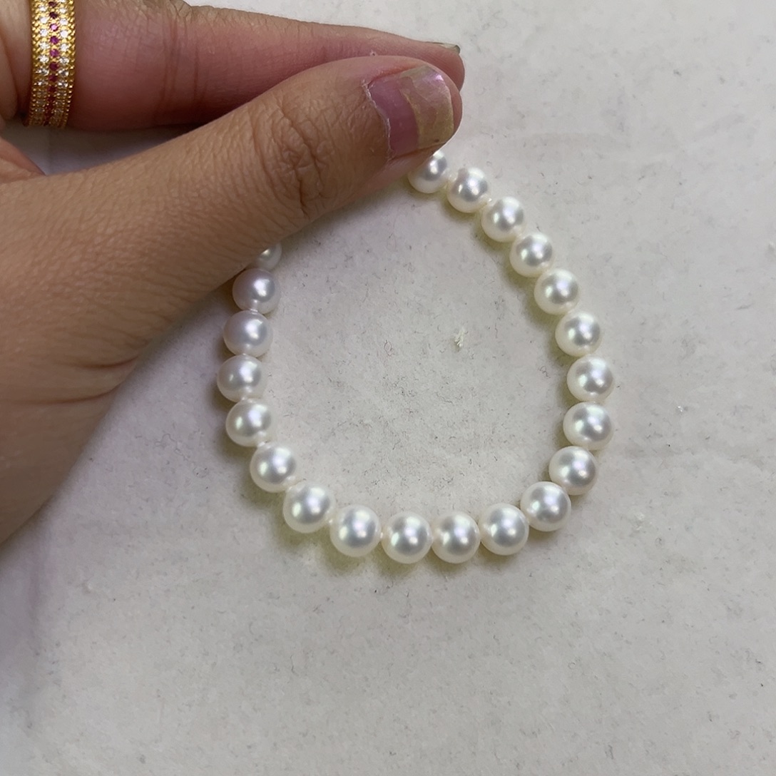 未镶嵌颈饰淡水珍珠卡7手串