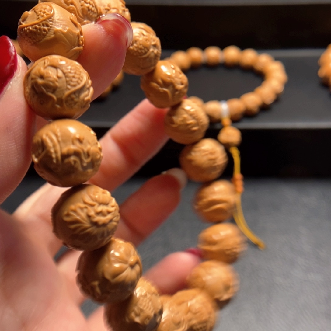 猴头核桃手串荷花鱼14