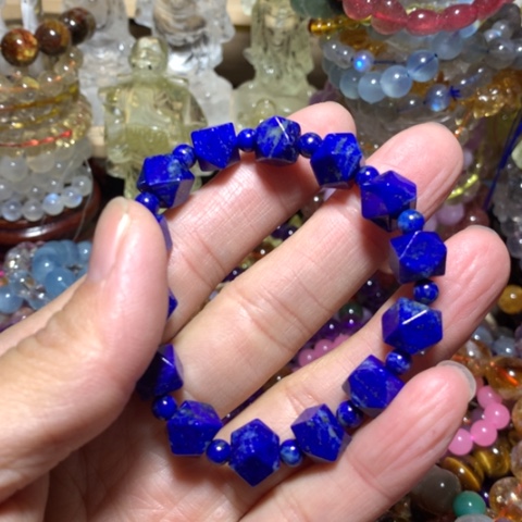 青金石手链未镶嵌方糖手串