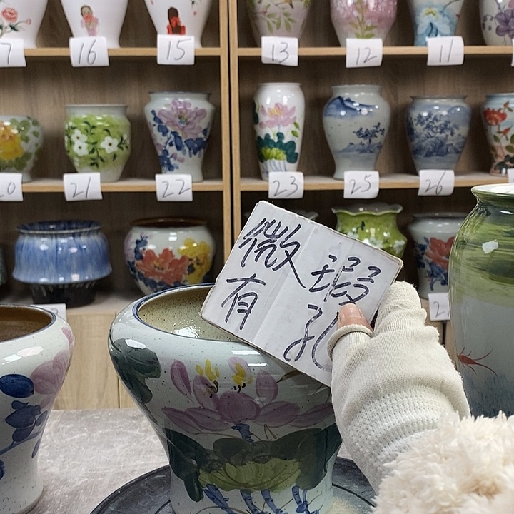 缸8xc景德镇陶瓷花盆