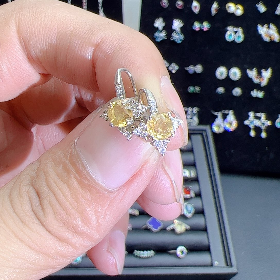 紫晶珠宝半成品银S925镶嵌