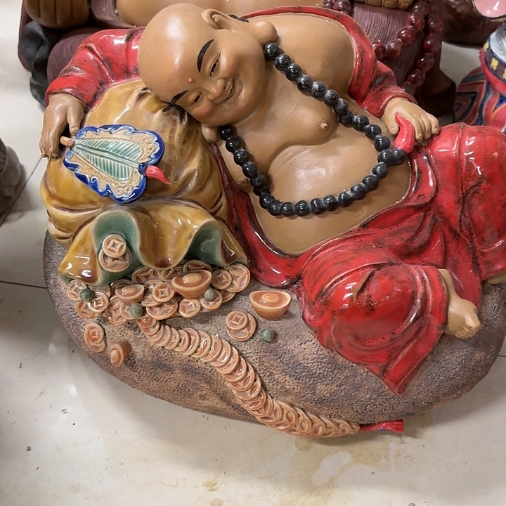 阿***～陶土陶瓷摆件石湾