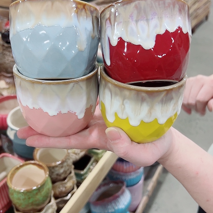 有孔，凑单福利满10元发货陶瓷多肉花盆！