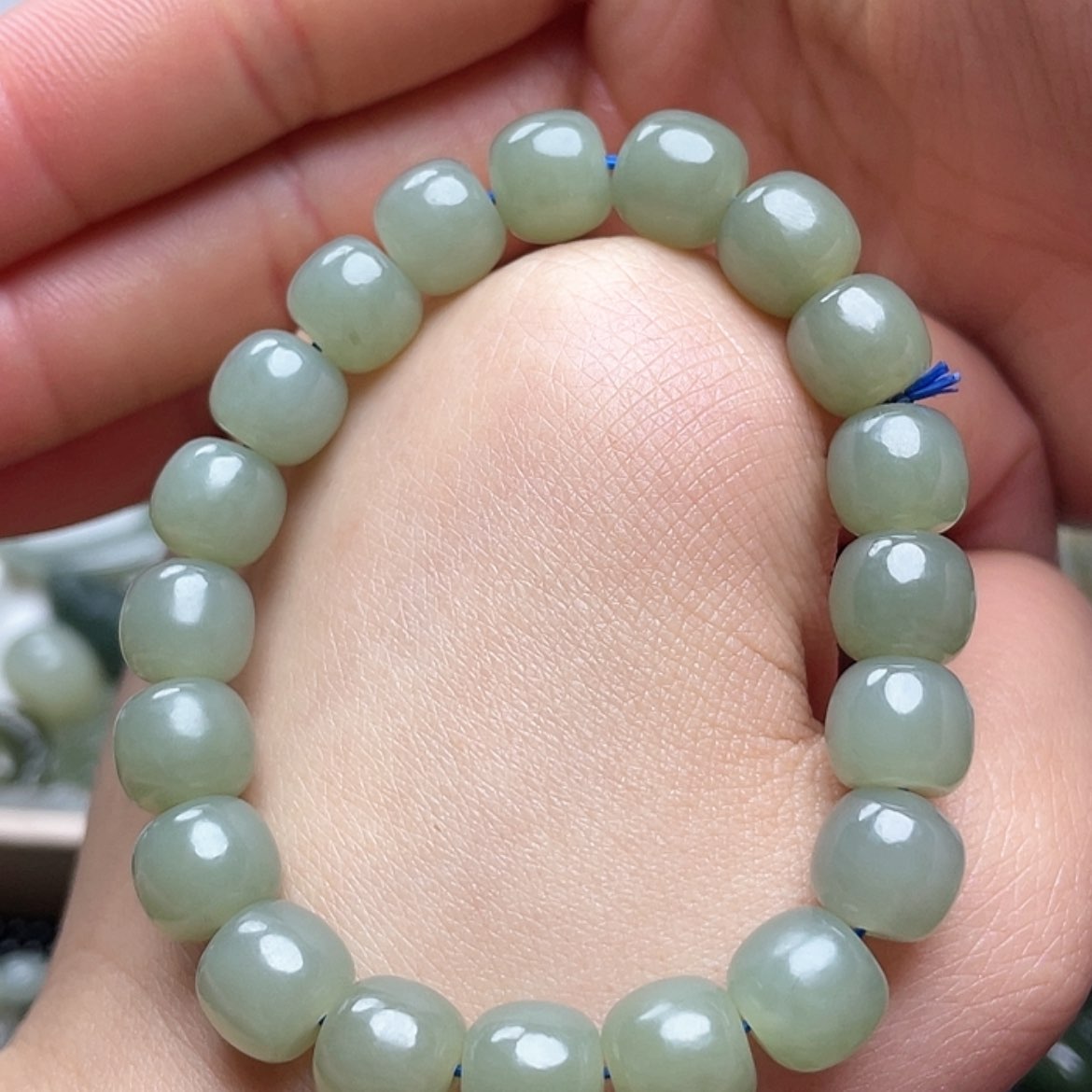 【闪购商品】和田玉手串未镶嵌卡10