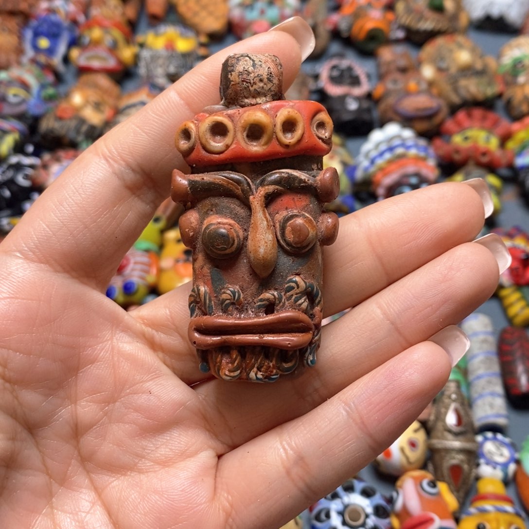 琉璃颈饰印度尼西亚腊肠嘴