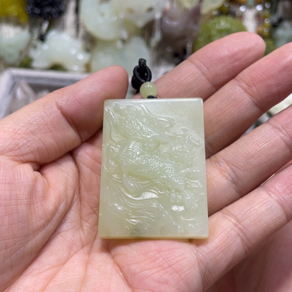 【闪购商品】岫玉颈饰未镶嵌99吊坠